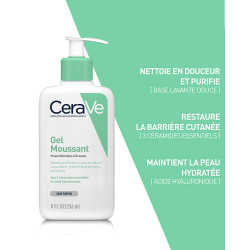 CERAVE Gel moussant nettoyant 236ml