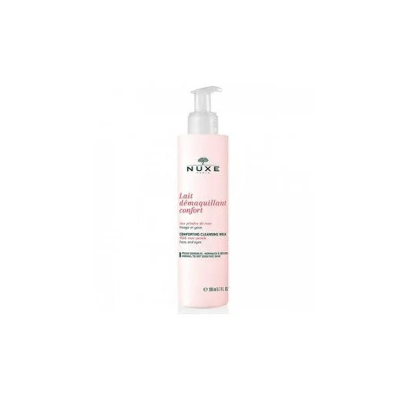 NUXE Lait Démaquillant Confort aux Pétales de Rose 200ml