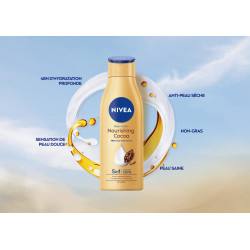 NIVEA SOIN COMPLET Lait Corps nourrissante au cacao pour les peaux sèches 400ml