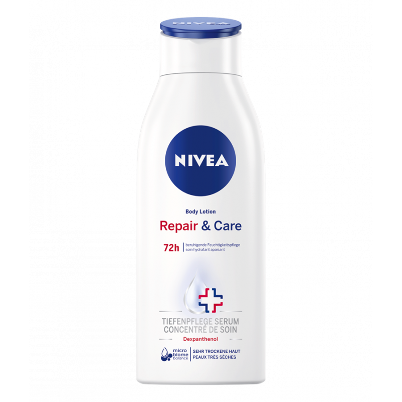 NIVEA Body Lotion REPAIR & CARE 72h pour peau sèche 250ml