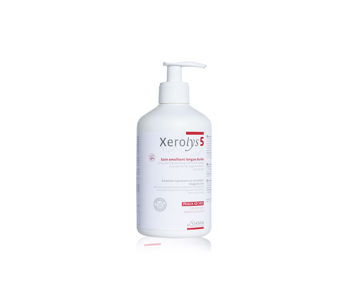 LYSASKIN XEROlys 5 Soin émollient peaux sèches 500ml