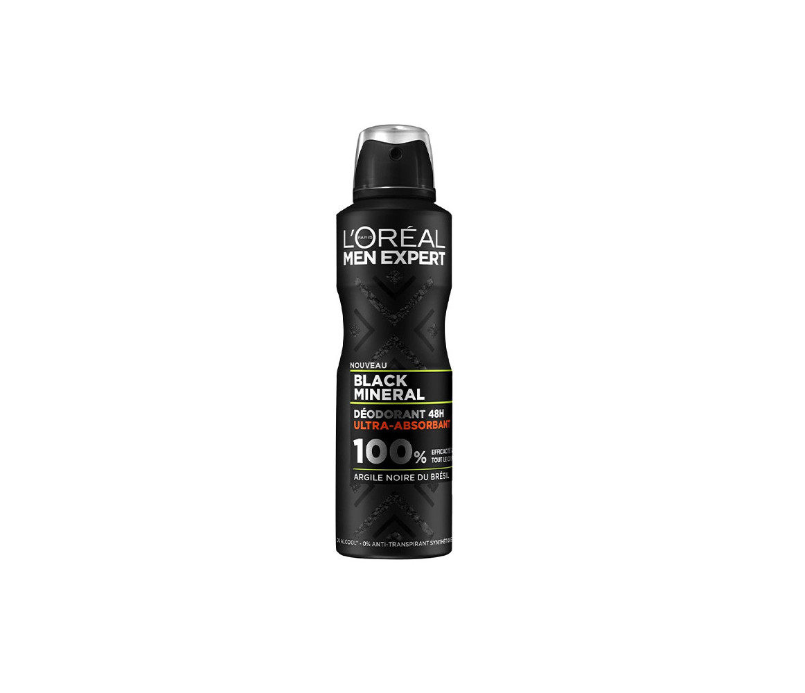 L'ORÉAL Men Expert Black Mineral Ultra-Absorbant 48H Atomiseur 200ml