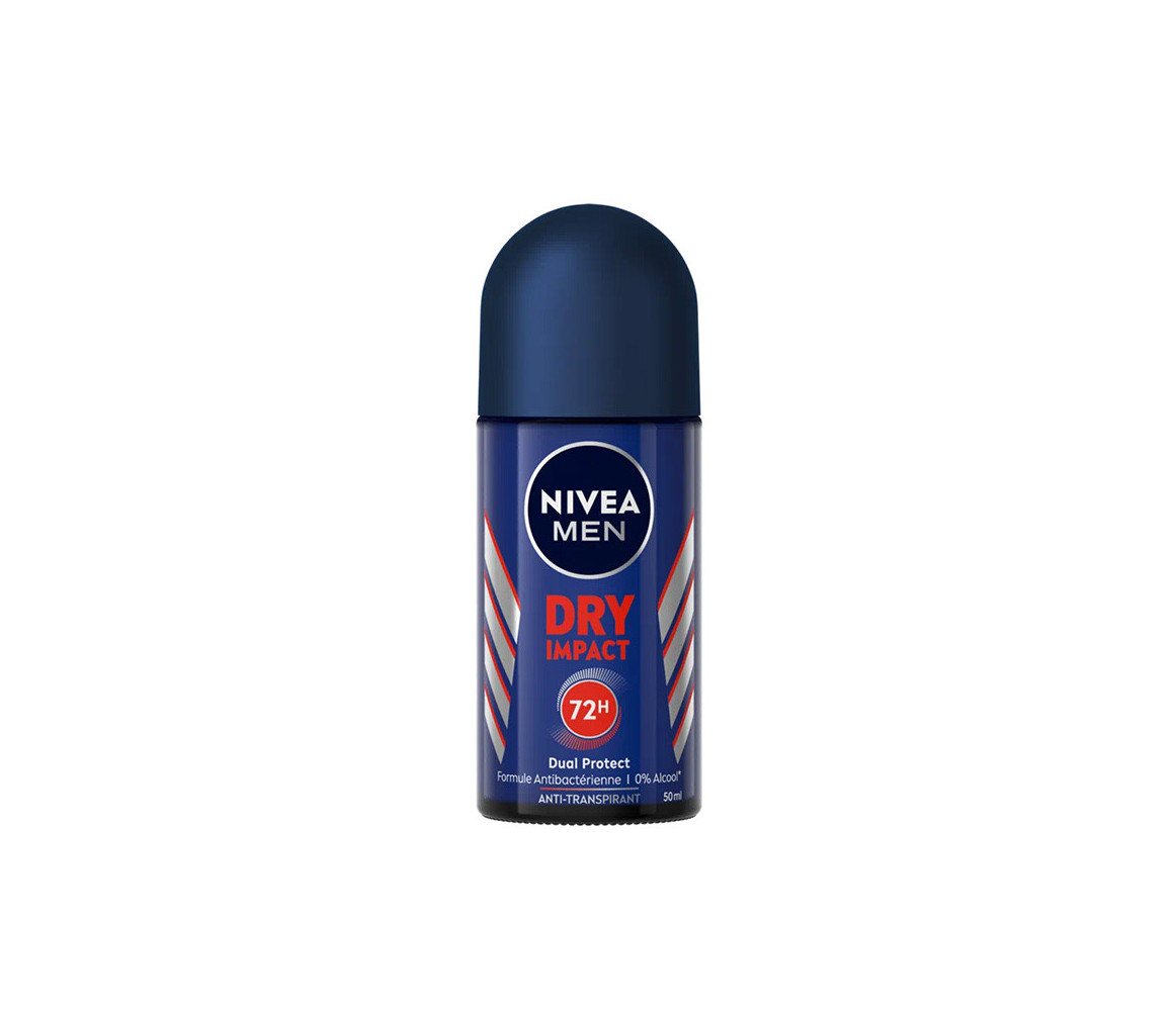 NIVEA Men's Anti-Perspirant Deodorant Dry Impact Roll-on 50ml