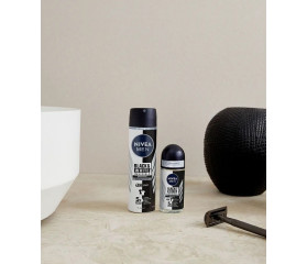 NIVEA Déodorant Anti-Transpirant Homme Bille Black&White Original 50ml