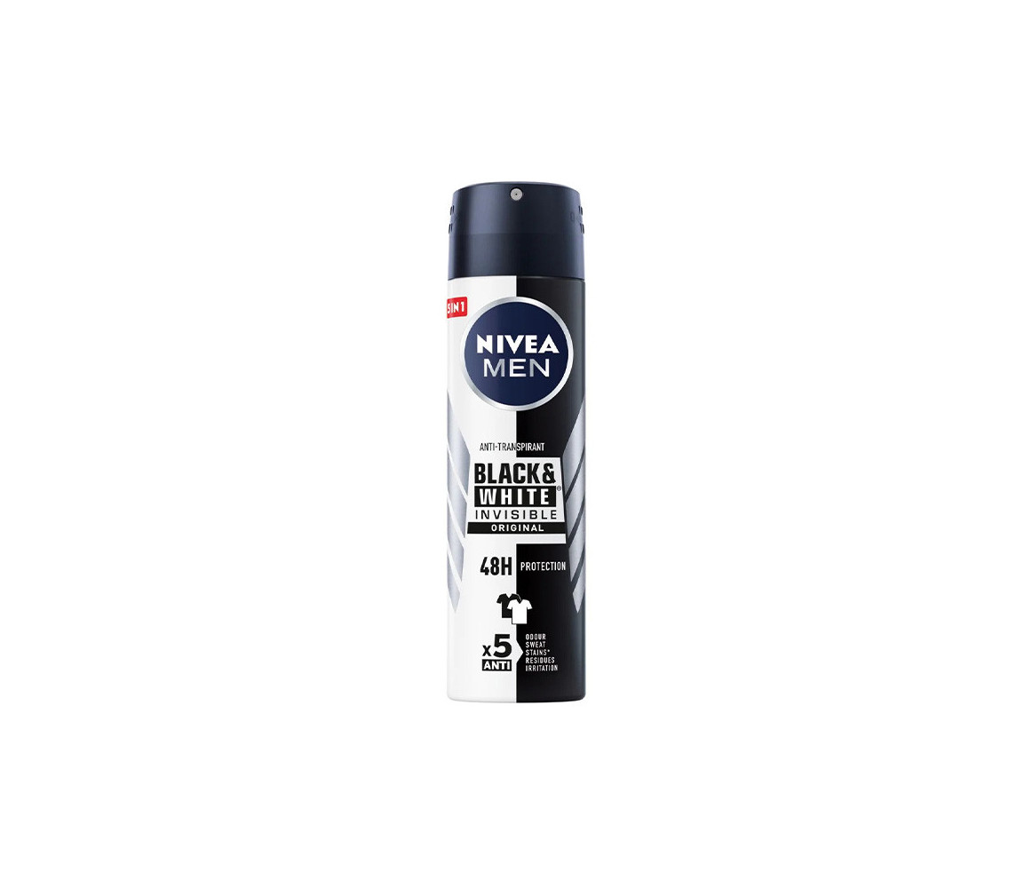 NIVEA Déodorant Spray Noir et Blanc Invisible Original 200ml