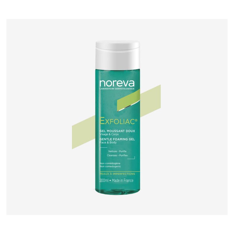 NOREVA EXFOLIAC Gel moussant doux 200ml