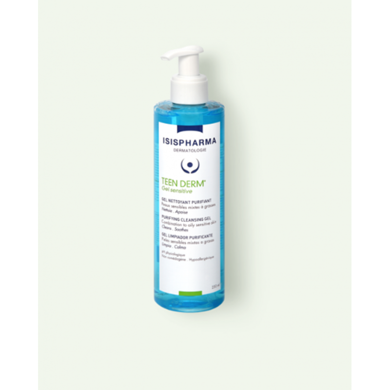 ISISPHARMA TEEN DERM Sensitive Gel nettoyant purifiant 250ml