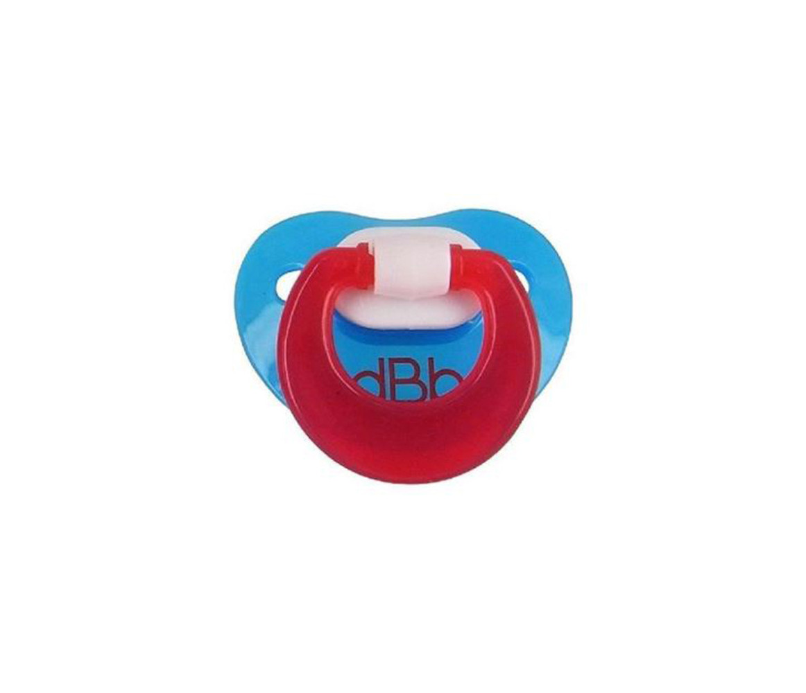 DBB REMOND Set of 2 red and blue physiological soothers 2nd age