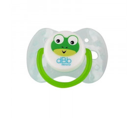 DBB REMOND Lot de 2 sucettes anatomique 1er age silicone grenouille bleu translucide