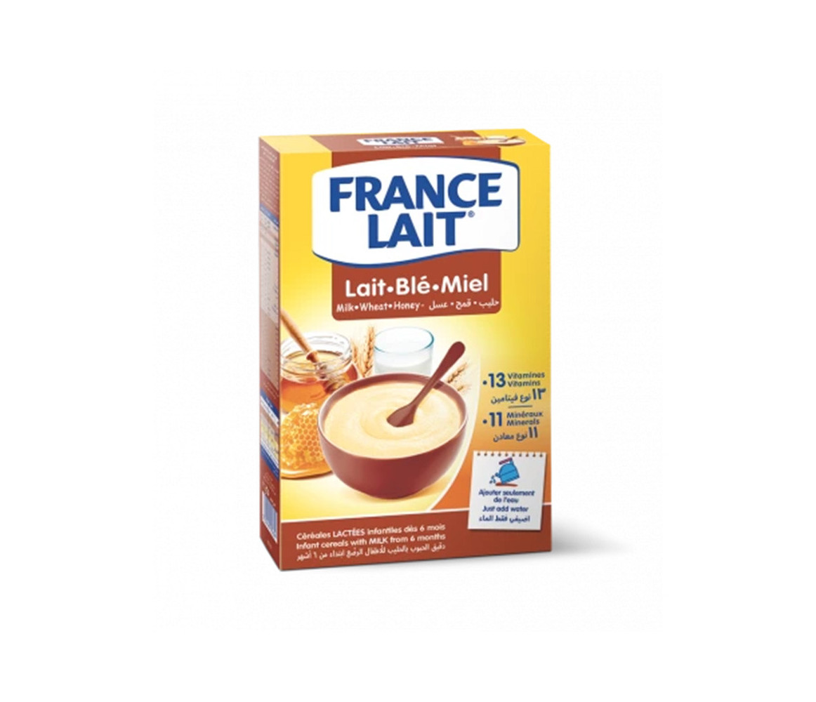 FRANCE LAIT Dairy cereals Milk Wheat Honey  250g