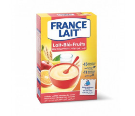 FRANCE LAIT Céréales lactées Lait Blé Fruits 250g