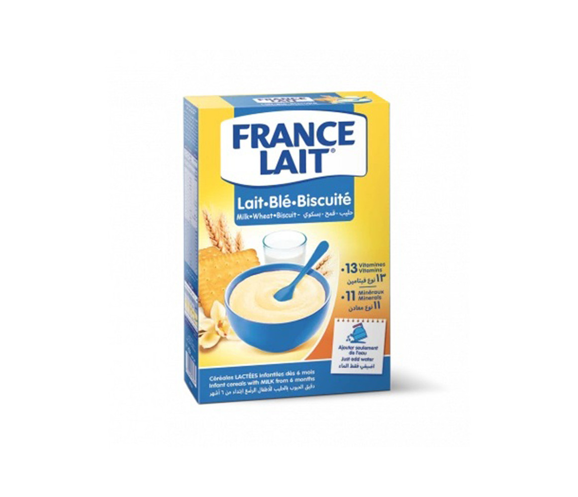 FRANCE LAIT Céréales lactées Lait Blé Biscuité 250g