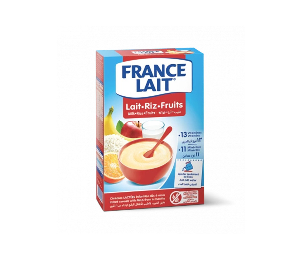 FRANCE LAIT Céréales lactées Lait Riz Fruits 250g