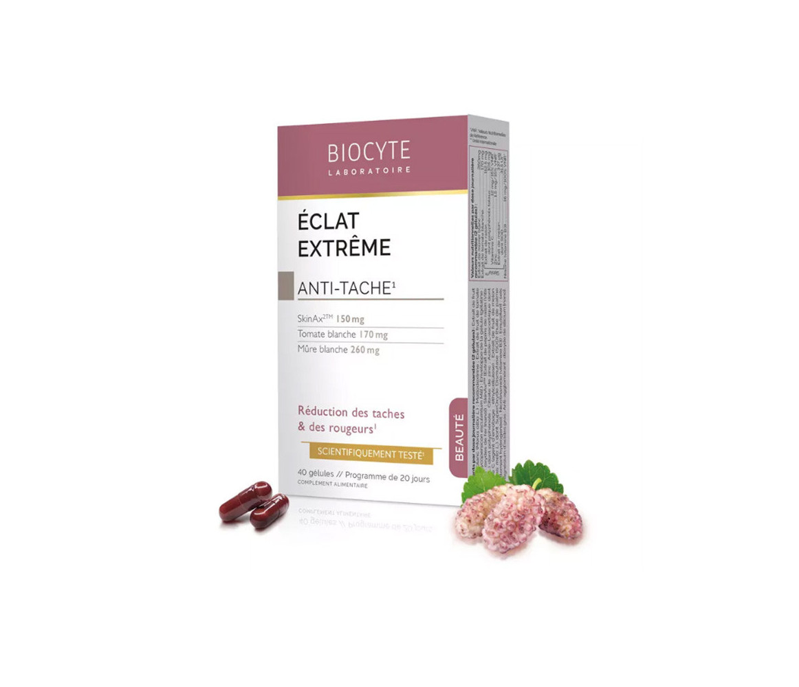 BIOCYTE Eclat Extrême pour réduction des taches & des rougeurs - 40 gélules