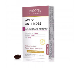 BIOCYTE  Activ' Anti-rides Action anti-rides pour peaux sèches & sensibles - 30 capsules