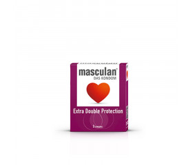 MASCULAN Extra Double Protection (3 Condoms)