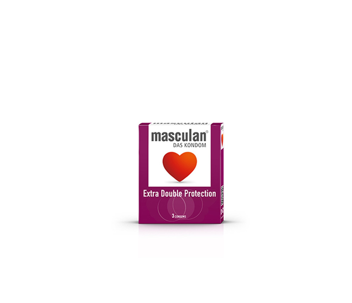 MASCULAN Extra Double Protection (3 Condoms)