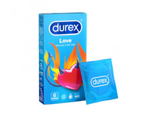 DUREX Love Préservatifs faciles à mettre (6 Préservatifs)