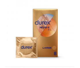 DUREX Nude XL Sensation Peau contre Peau (8 préservatifs)