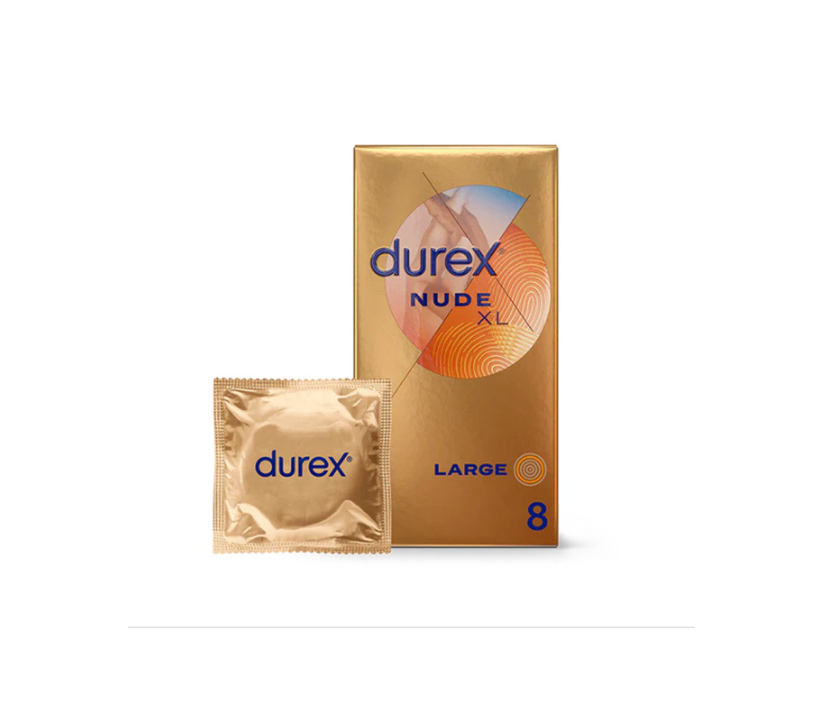 DUREX Nude XL Sensation Peau contre Peau (8 préservatifs)