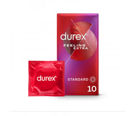 DUREX Feeling Extra (12 thin, lubricated condoms)