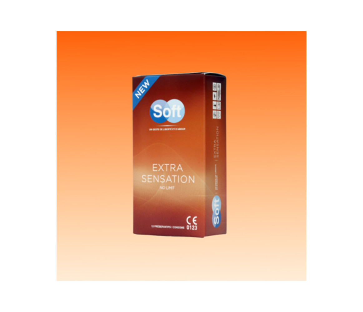 SOFT EXTRA SENSATION (12 Condoms)