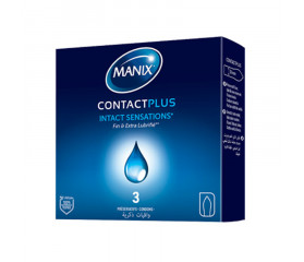 MANIX CONTACT PLUS  (3 Préservatifs)