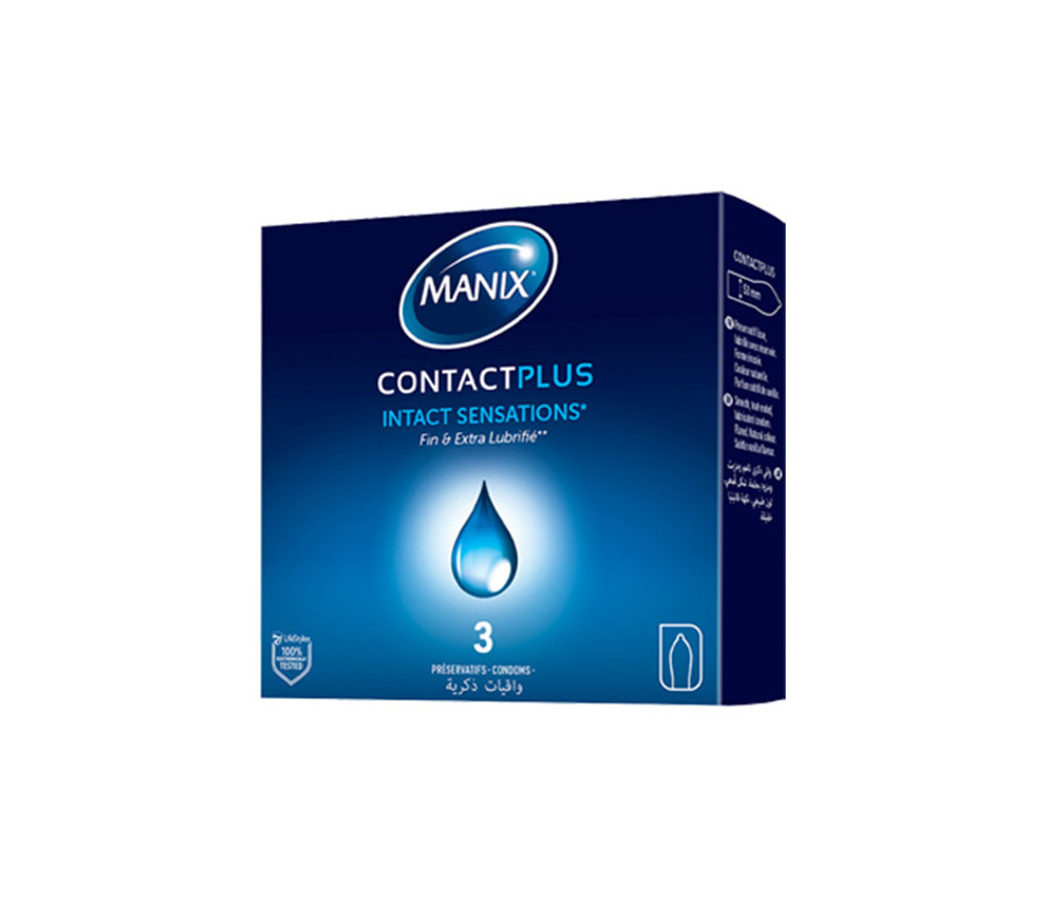 MANIX CONTACT PLUS  (3 Condoms)