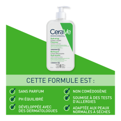 CERAVE Crème Lavante Hydratante pour peaux normales à séche 473ml