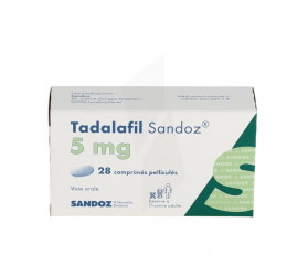 Tadalafil Sandoz 5 Mg, Comprimé Pelliculé