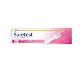 COOPER LABORATORY SURETEST Pregnancy Test Box of 1