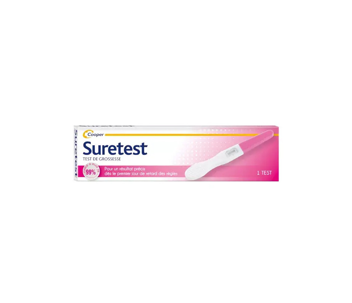 LABORATOIRE COOPER  SURETEST Test de Grossesse Boite de 1