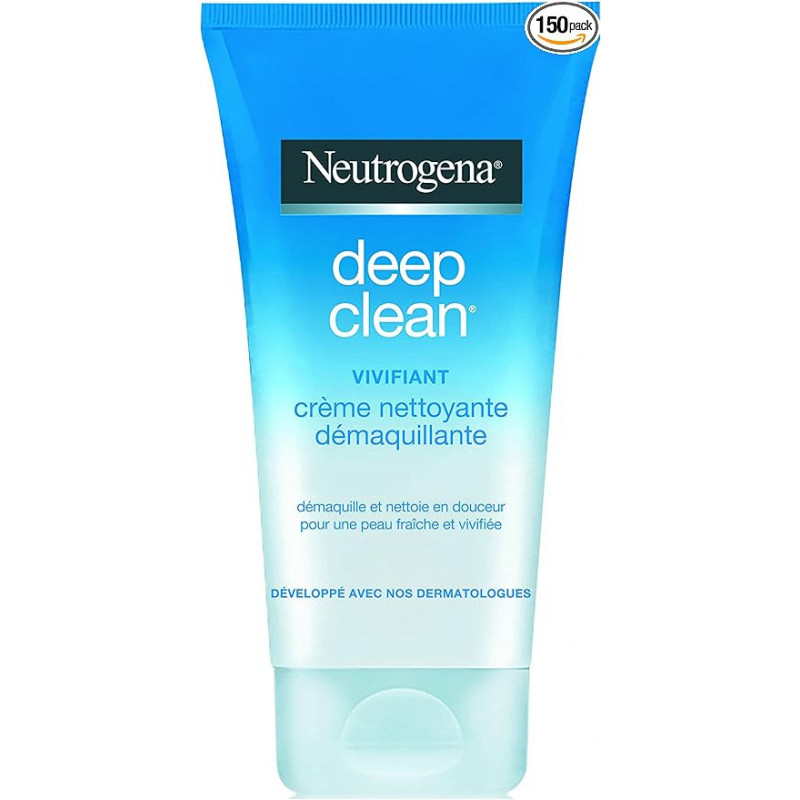 NEUTROGENA Deep Clean Vivifiant Crème Nettoyante Démaquillante Tube 150 ml