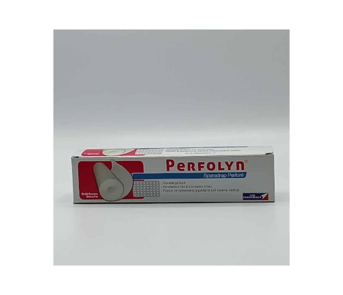 LYN PANSEMENTS PERFOLYN Hyppoallergenic perforated plaster 18Cm x 5M