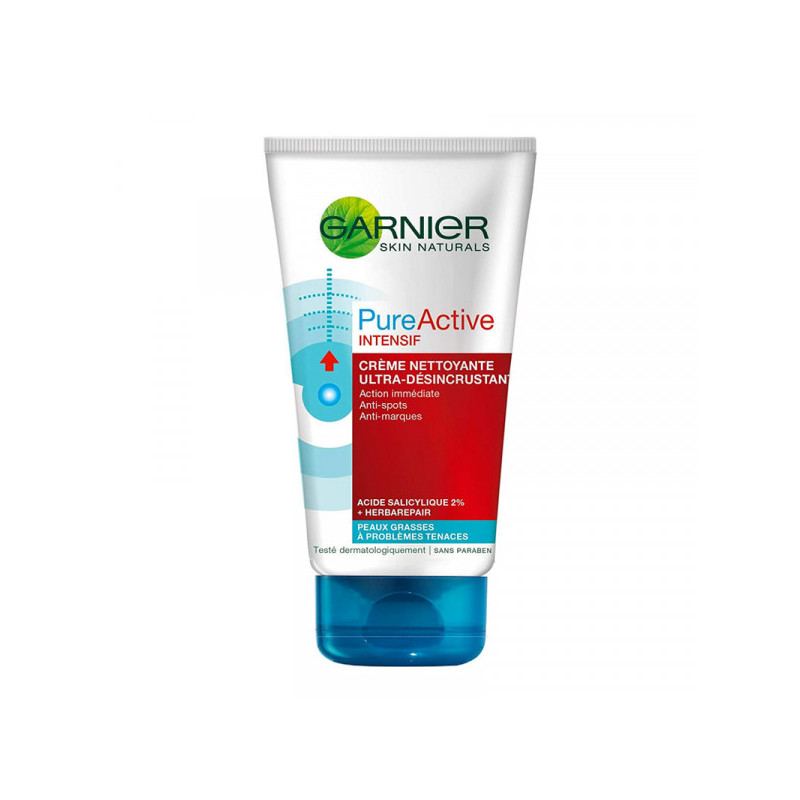 GARNIER SkinActive Pure Active Intensif Crème Nettoyante Ultra-Désincrustante Tube 150ml