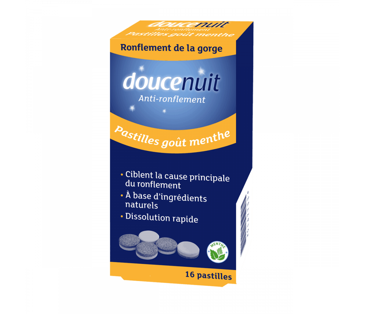 DOUCE NUIT Anti-Snoring Mint Flavour Pastilles box of 16