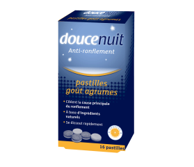 DOUCE NUIT Anti-Ronflement Pastilles Goût Menthe boite de 16