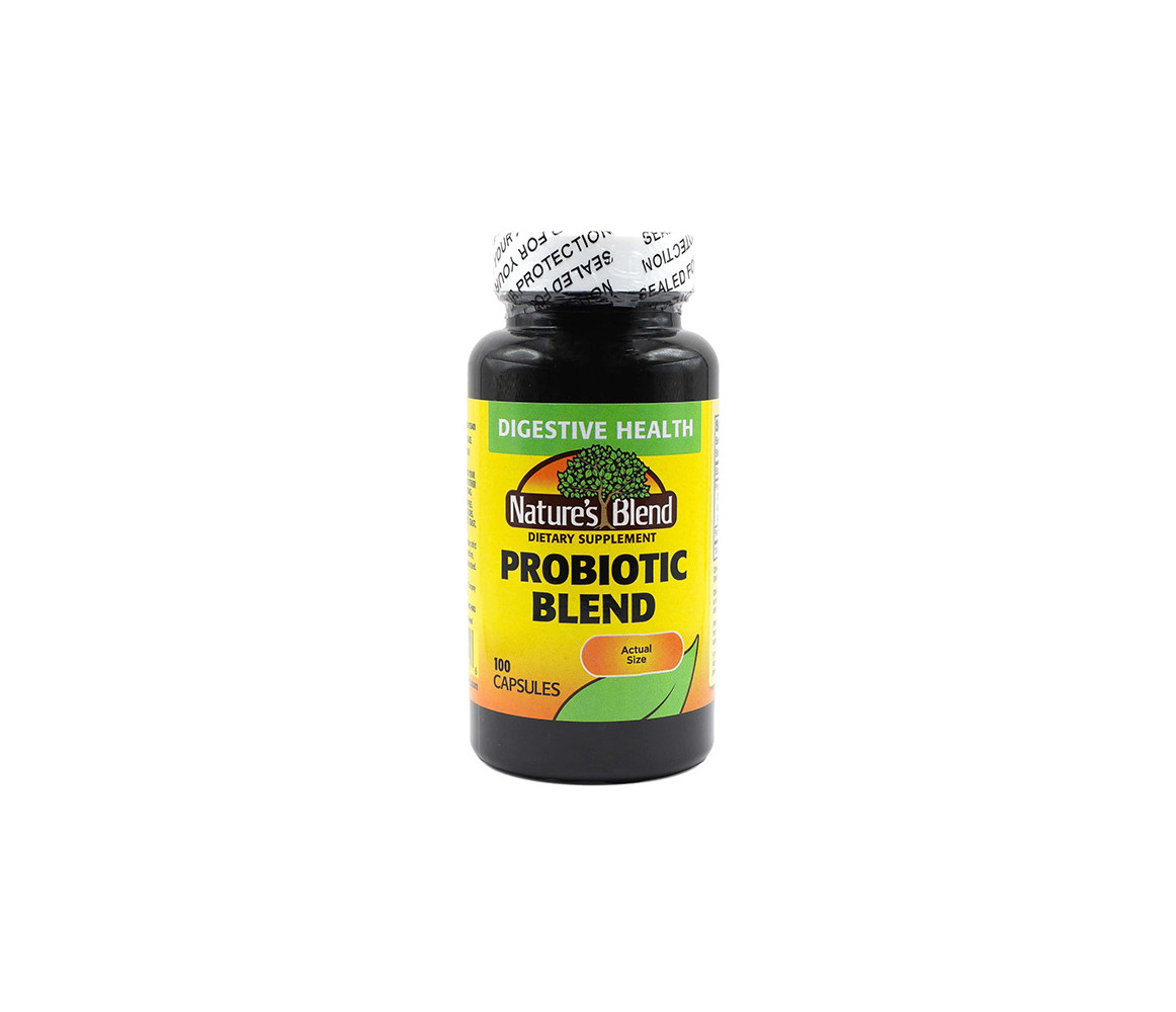 NATURE'S BLEND PROBIOTIC BLEND, 2 MILLIARDS DE BACTÉRIES AMICALES, 100 gélules