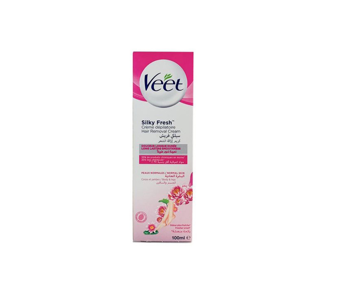 VEET SILKY FRESH Crème Dépilatoire pour peaux normales 100ml