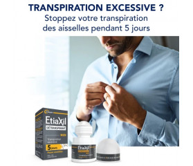 COOPER Etiaxil Détranspirant Men Peaux Sensibles Roll-on 15ml