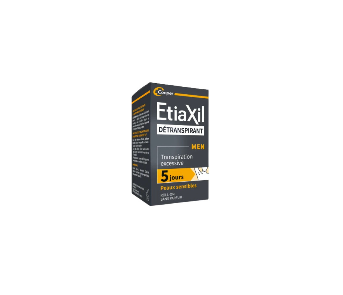 COOPER Etiaxil Détranspirant Men Peaux Sensibles Roll-on 15ml