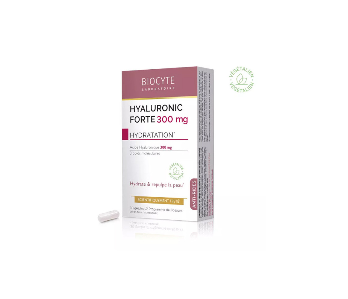 BIOCYTE Hyaluronic forte 300 mg - Hydratation & Anti âge - 30 gélules