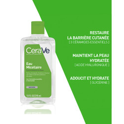 CERAVE Eau micellaire nettoyante pour tous les types de peau 295ml