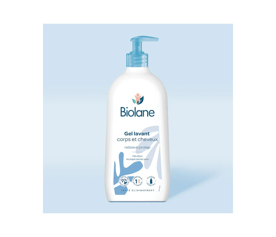 BIOLANE Gel lavant corps & cheveux 2 en 1 750ml