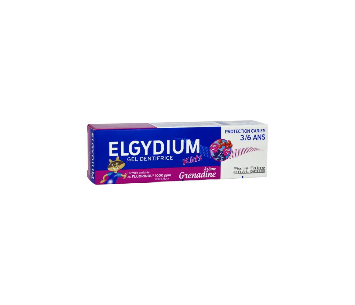 PIERRE FABRE ELGYDIUM Kids Grenadine 3/6 ans - dentifrice enfant