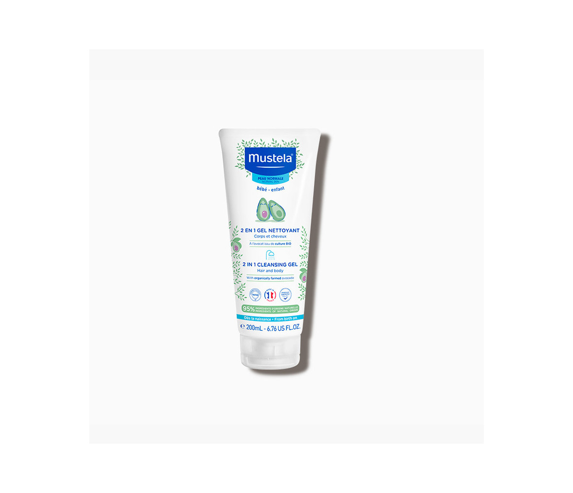 MUSTELA 2 en 1 Gel Nettoyant à l'Avocat 200ml