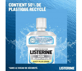 JOHNSON & JOHNSON Bain de Bouche LISTERINE Soin Blancheur Goût Plus Léger 500ml