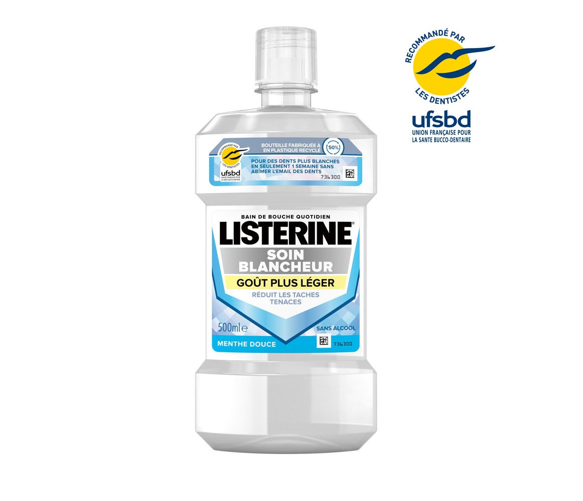 JOHNSON & JOHNSON Mouthwash LISTERINE Whitening Care Lighter Taste 500ml