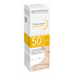 BIODERMA Photoderm MINERAL Fluide SPF50+ pour peaux allergiques 75g