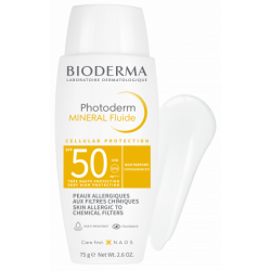 BIODERMA Photoderm MINERAL Fluide SPF50+ pour peaux allergiques 75g